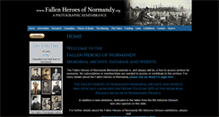 Desktop Screenshot of fallenheroesofnormandy.org