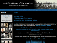 Tablet Screenshot of fallenheroesofnormandy.org